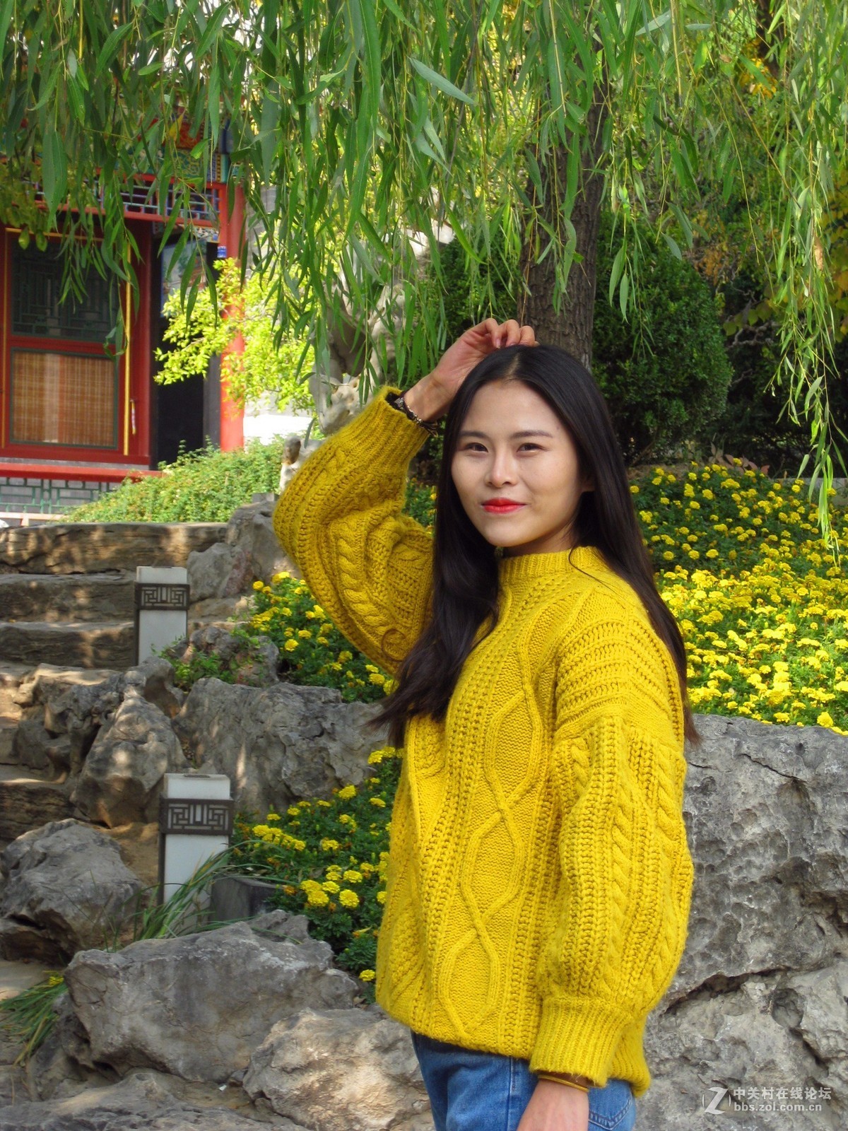 #佳能EOS R我的视角#园博园里拍美女