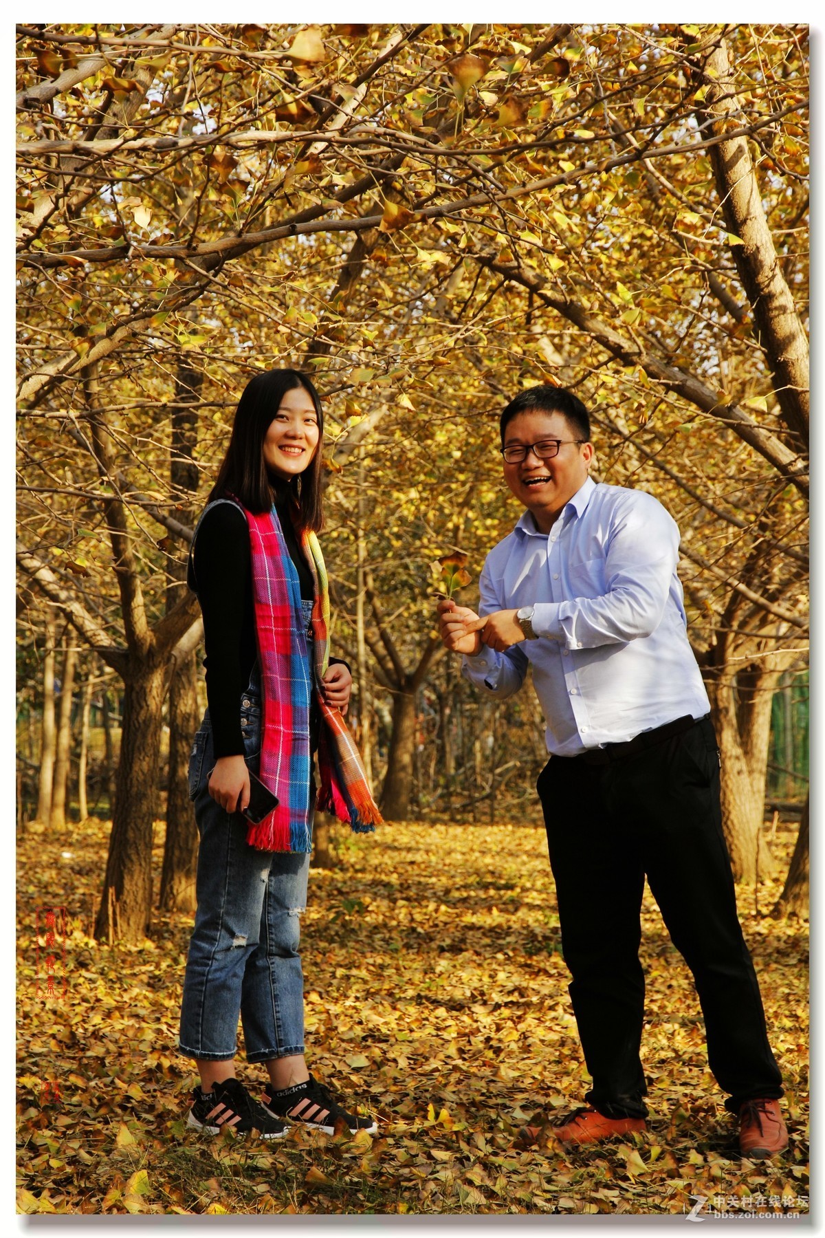 #佳能月赛-一叶知秋#邳州银杏林人像