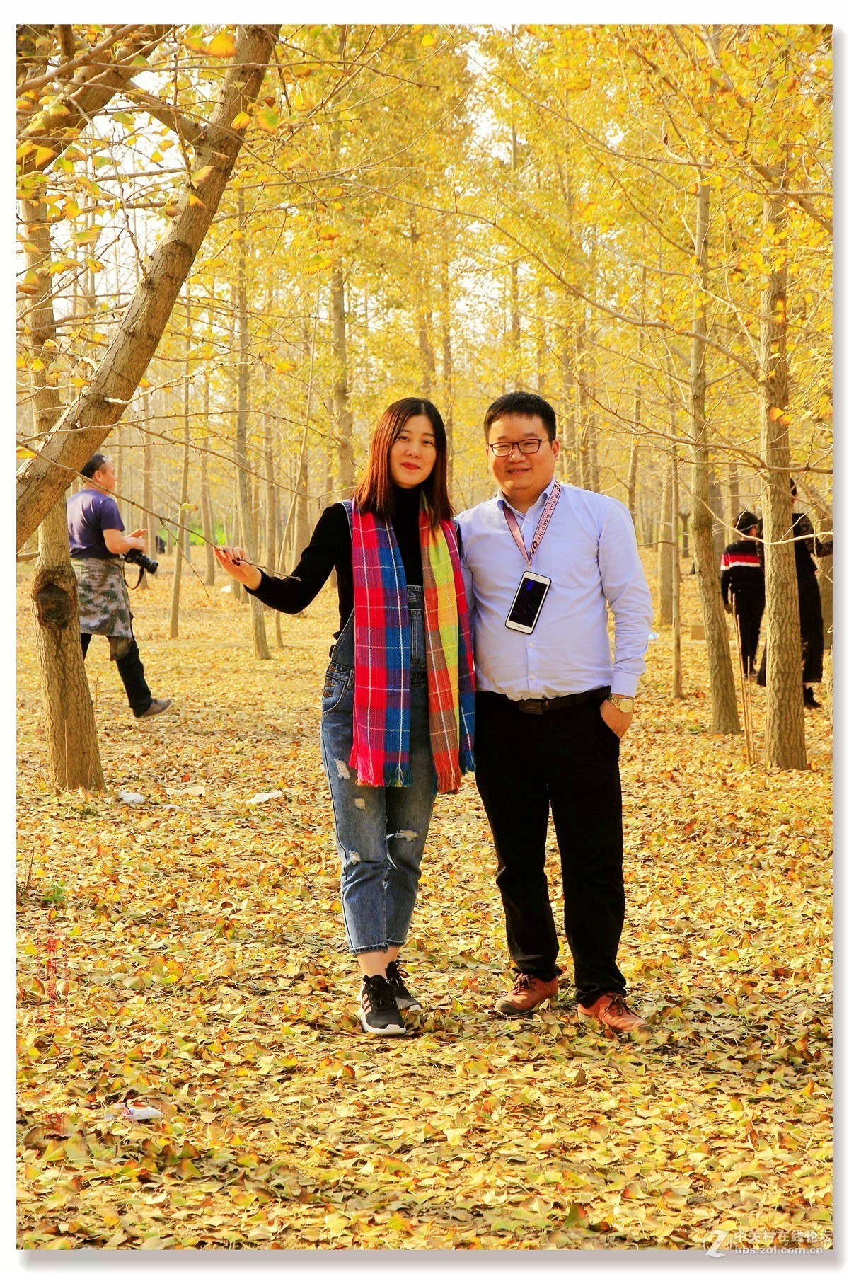 #佳能月赛-一叶知秋#邳州银杏林人像