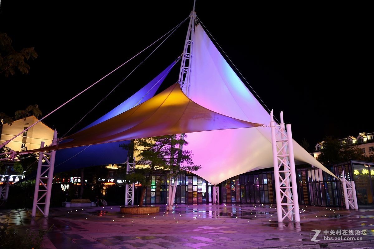 长白山脚下二道白河镇——夜景