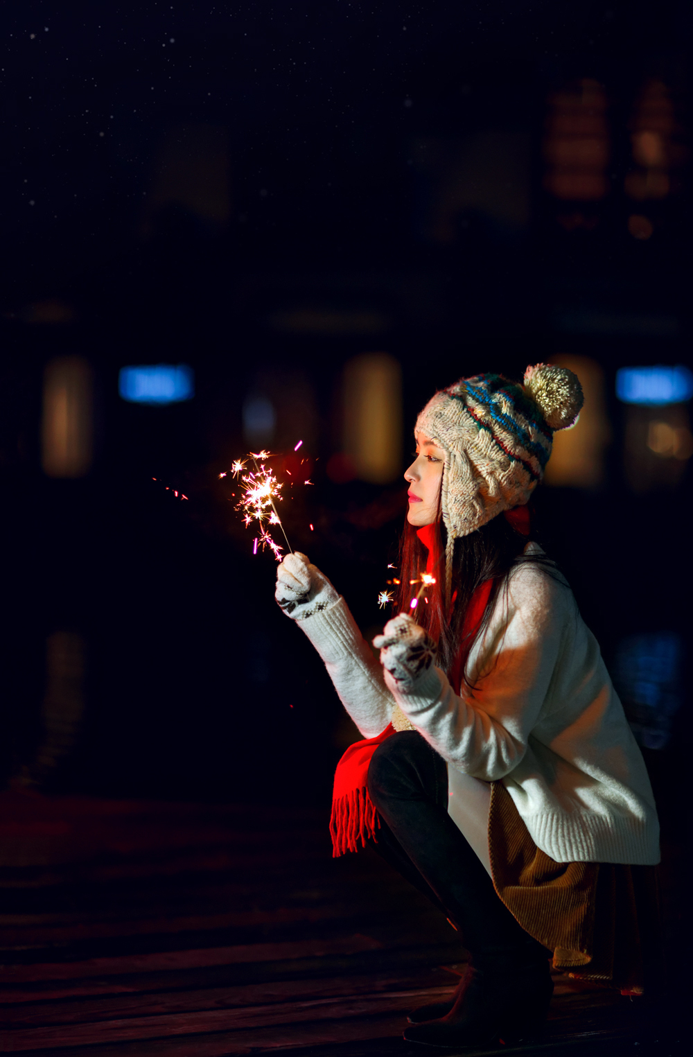 夜景人像 —— 妍儿