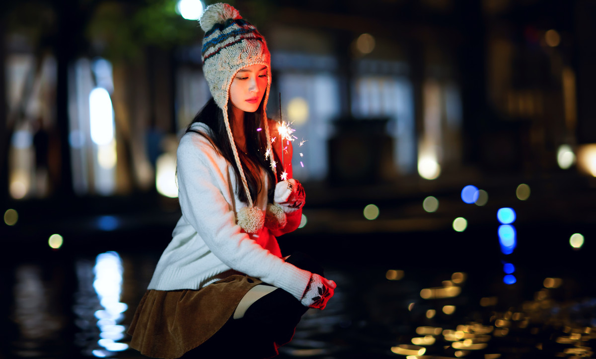 夜景人像 —— 妍儿