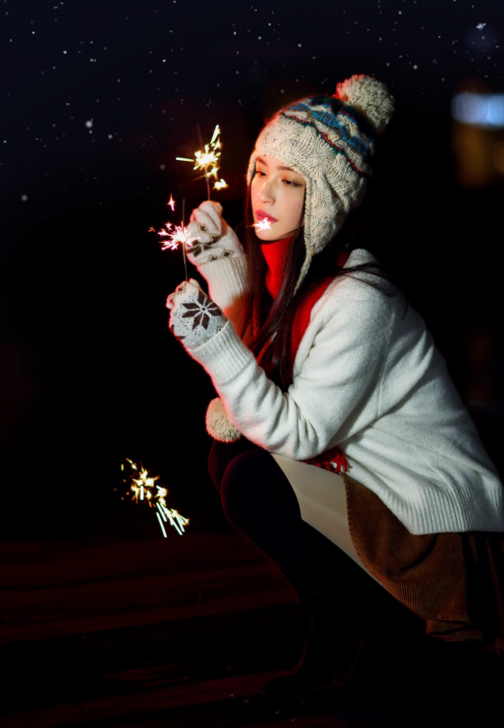 夜景人像 —— 妍儿