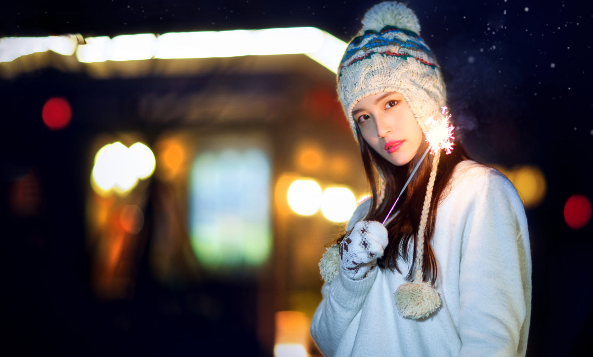 夜景人像 —— 妍儿