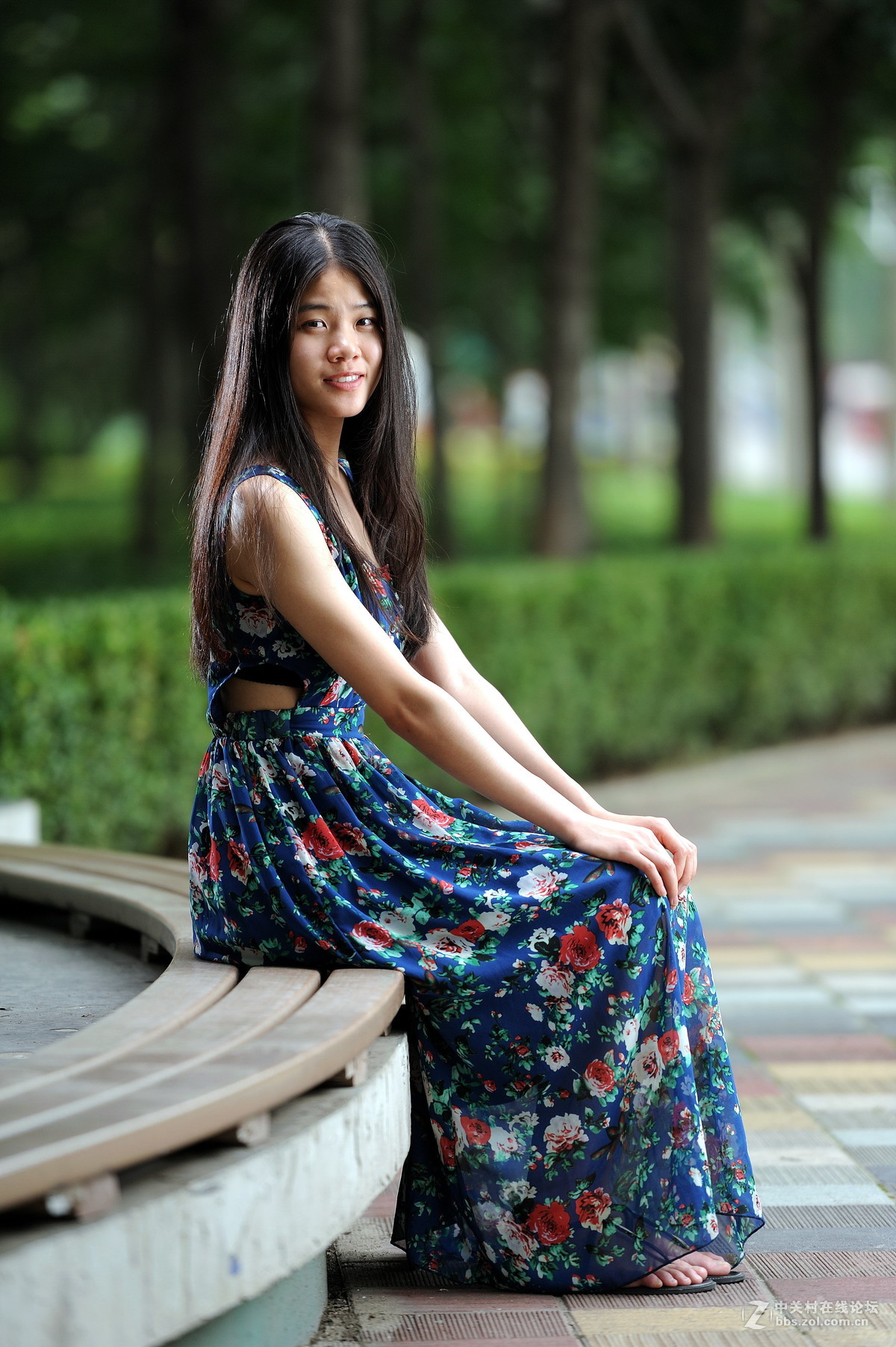 尼康70200大竹炮朝阳公园美女人像外拍