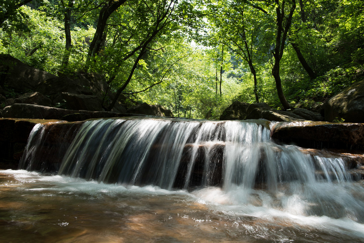 宝鸡风光尖山瀑布