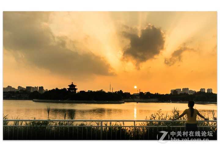 南湖暮色