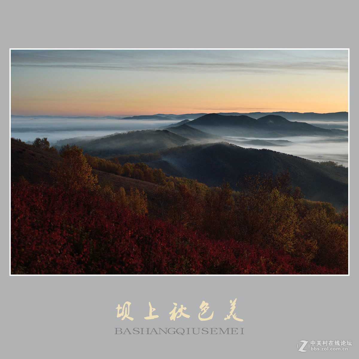 坝上秋色美    （尼康D810配27-70mm镜头）