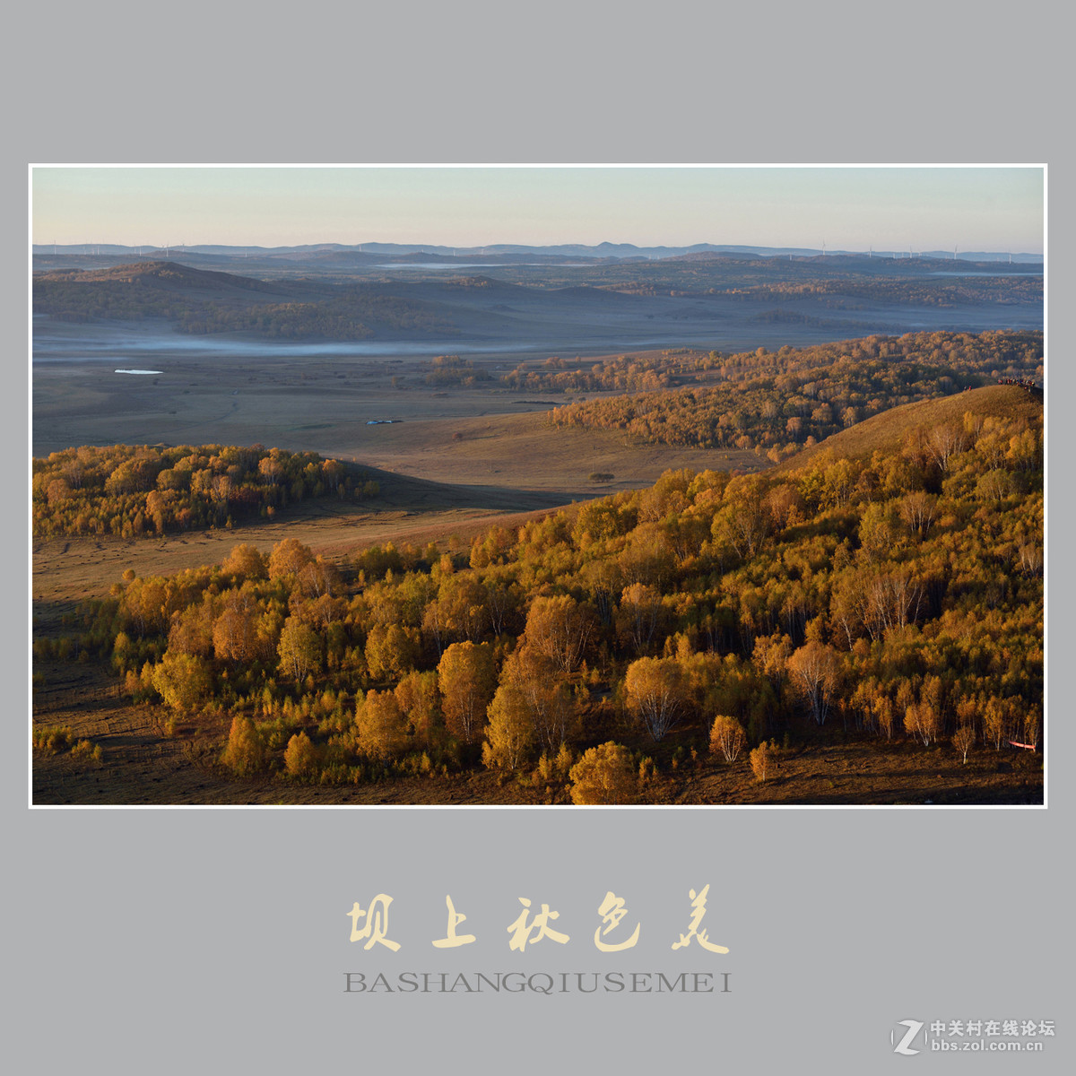 坝上秋色美    （尼康D810配27-70mm镜头）