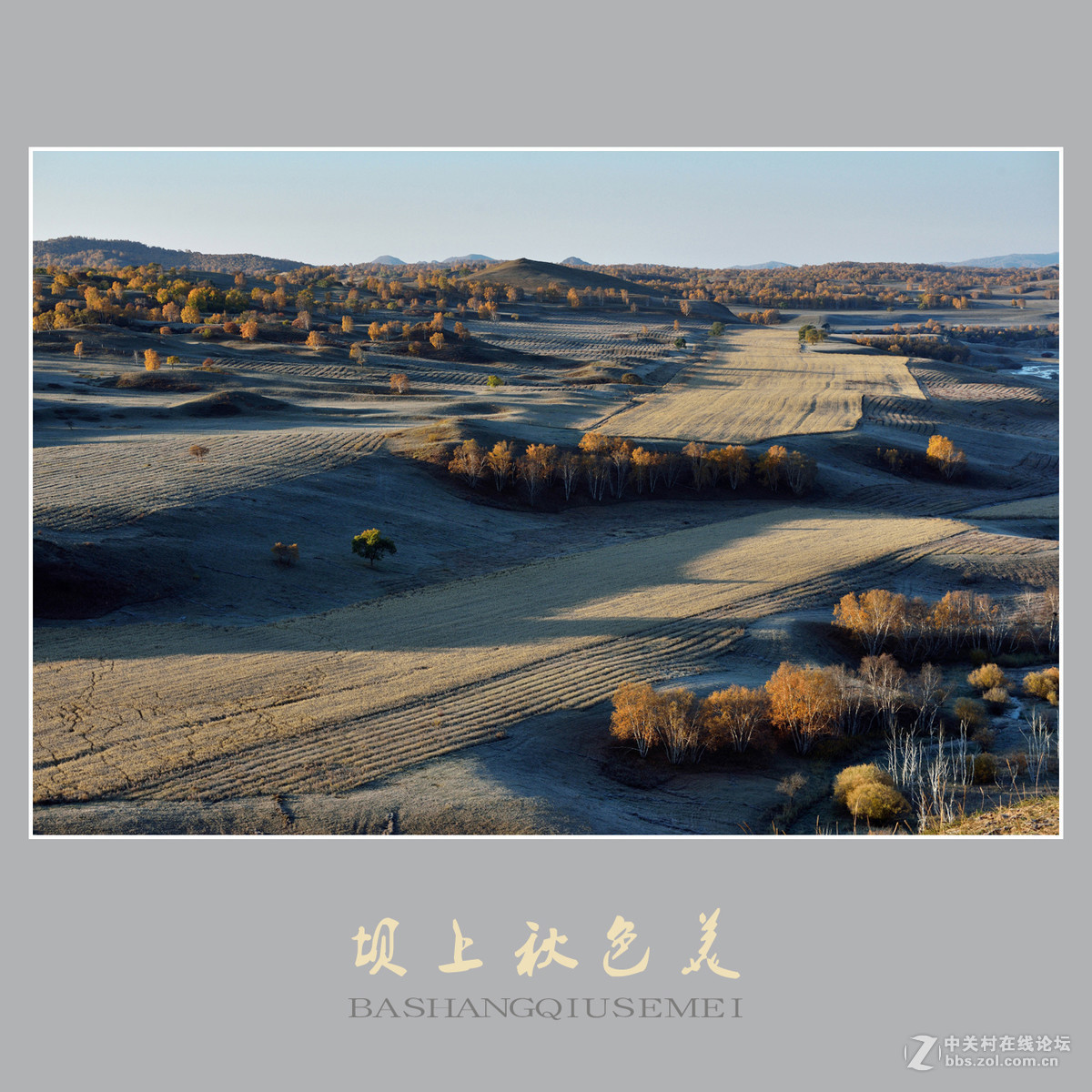 坝上秋色美    （尼康D810配27-70mm镜头）