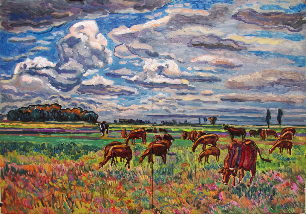 2015年上半年非洲苏丹尼罗河两岸部分写生作品