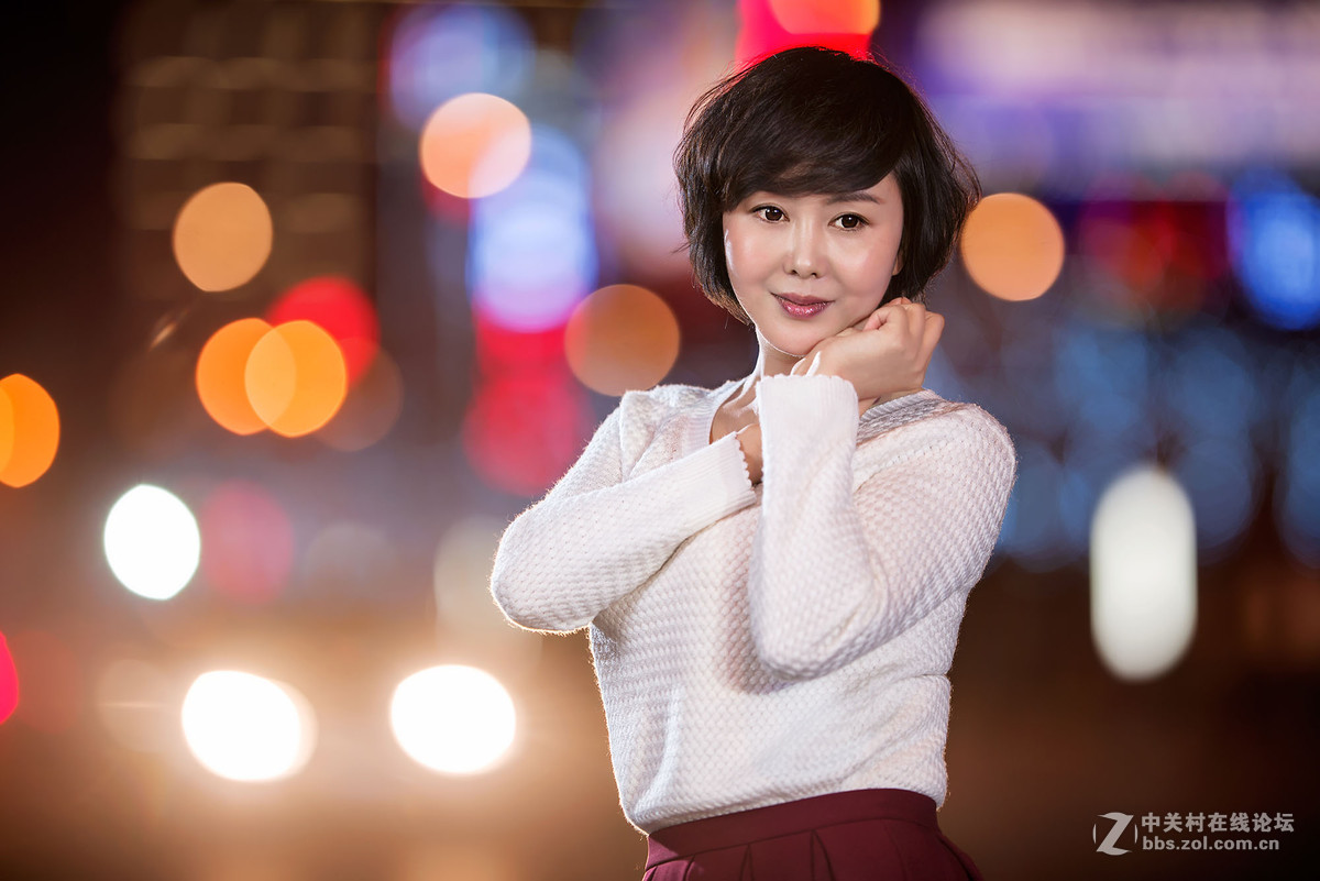 我的第一次夜景人像     试拍、试灯
