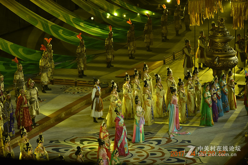 西安古城的夜景