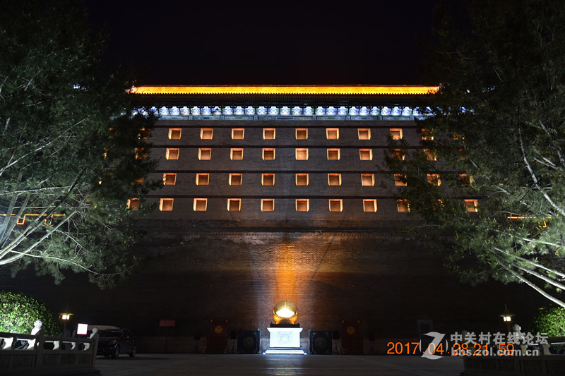 西安古城的夜景