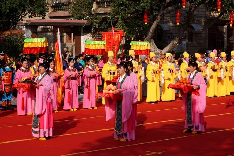 泉州第三届海上丝绸之路国际艺术节九日山仿古祈风仪式