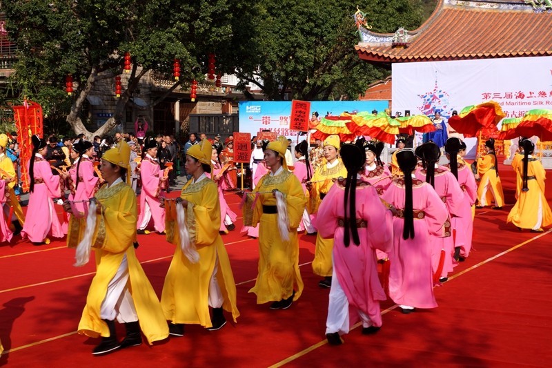 泉州第三届海上丝绸之路国际艺术节九日山仿古祈风仪式