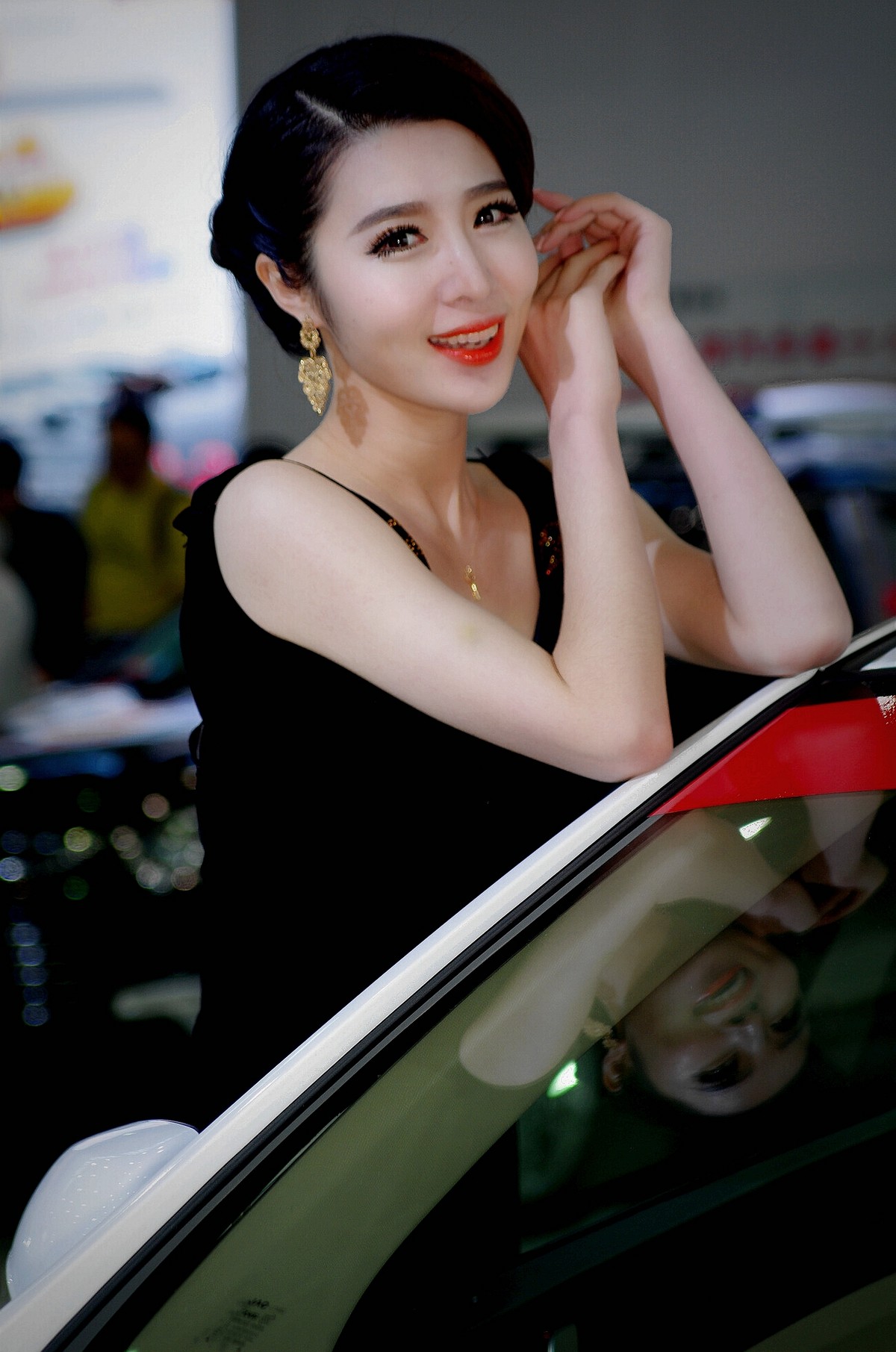 金秋国庆，车模美女！