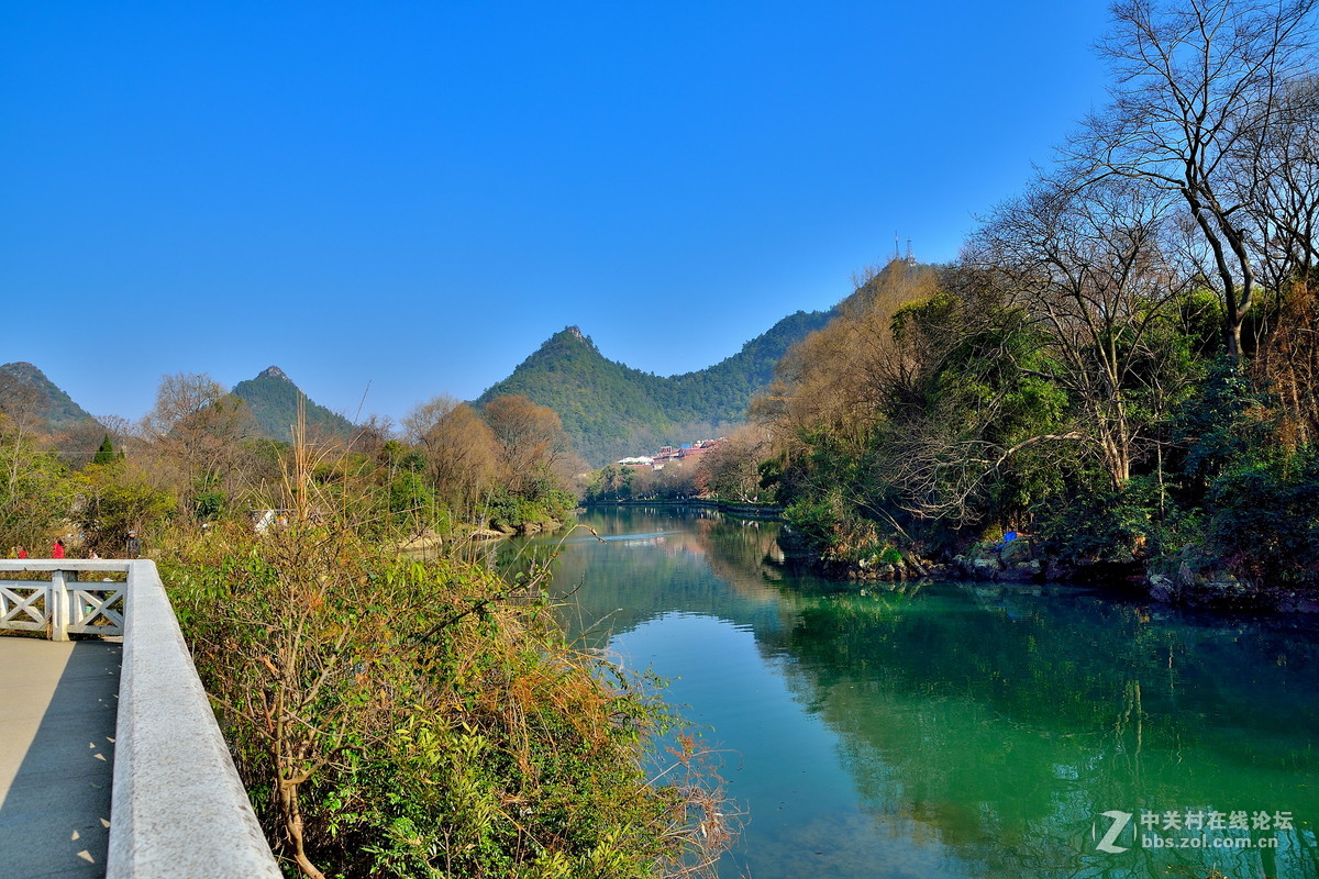 冬日花溪山水小景