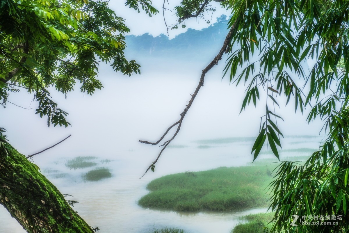 江南烟雨梦雾中山水情风光雾景拍摄