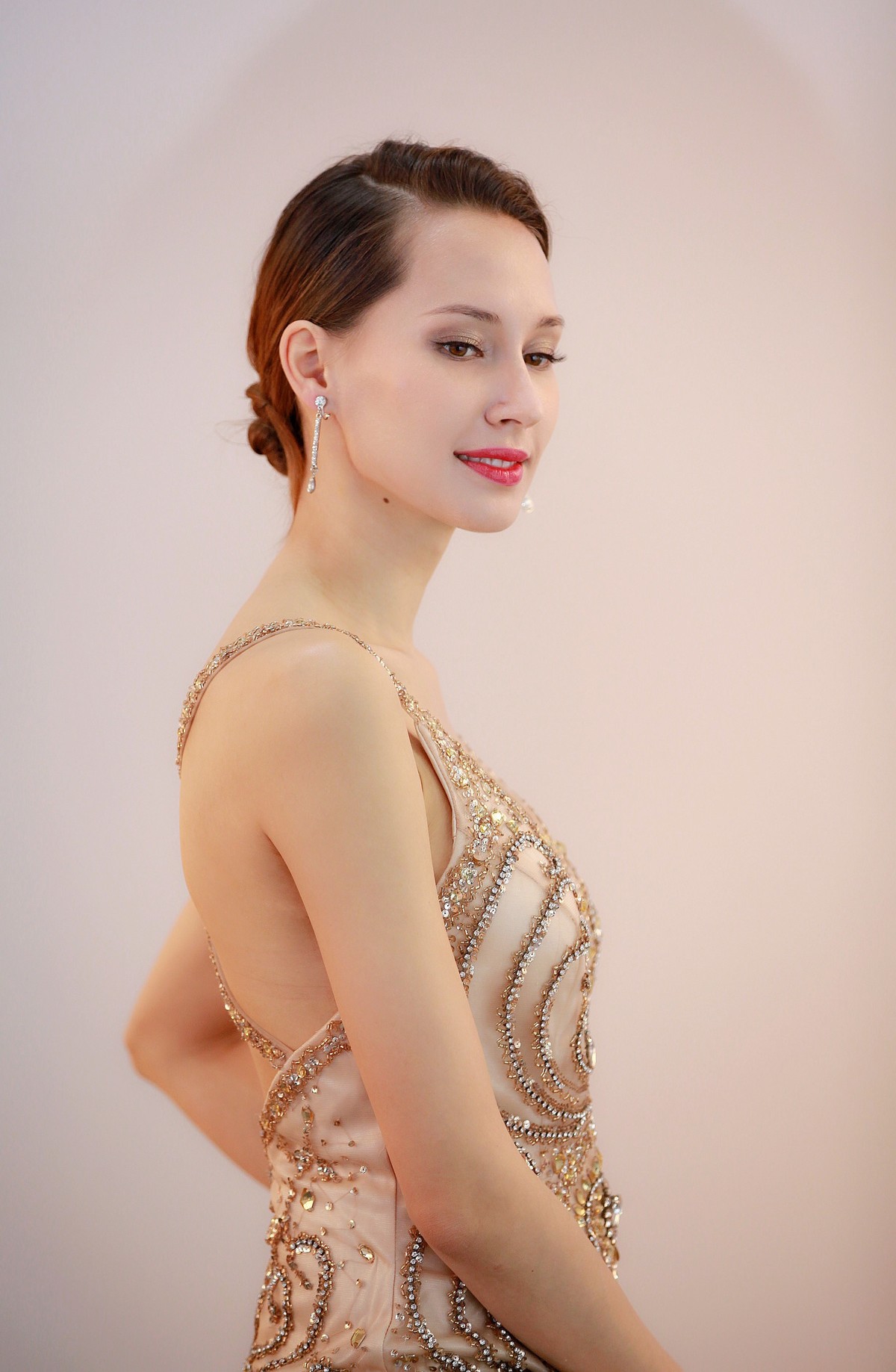 展会上的外籍模特