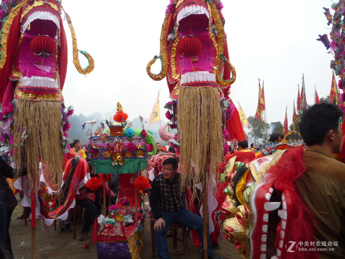 黄陂江家咀的龙灯01