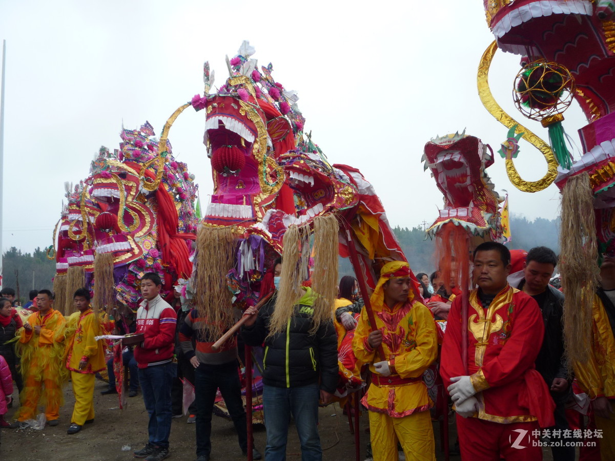 黄陂江家咀的龙灯01