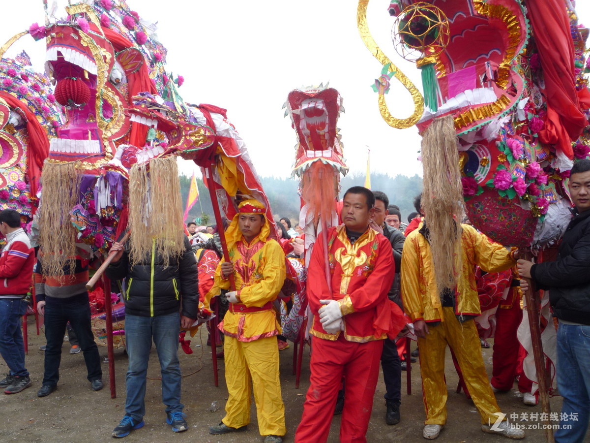 黄陂江家咀的龙灯01