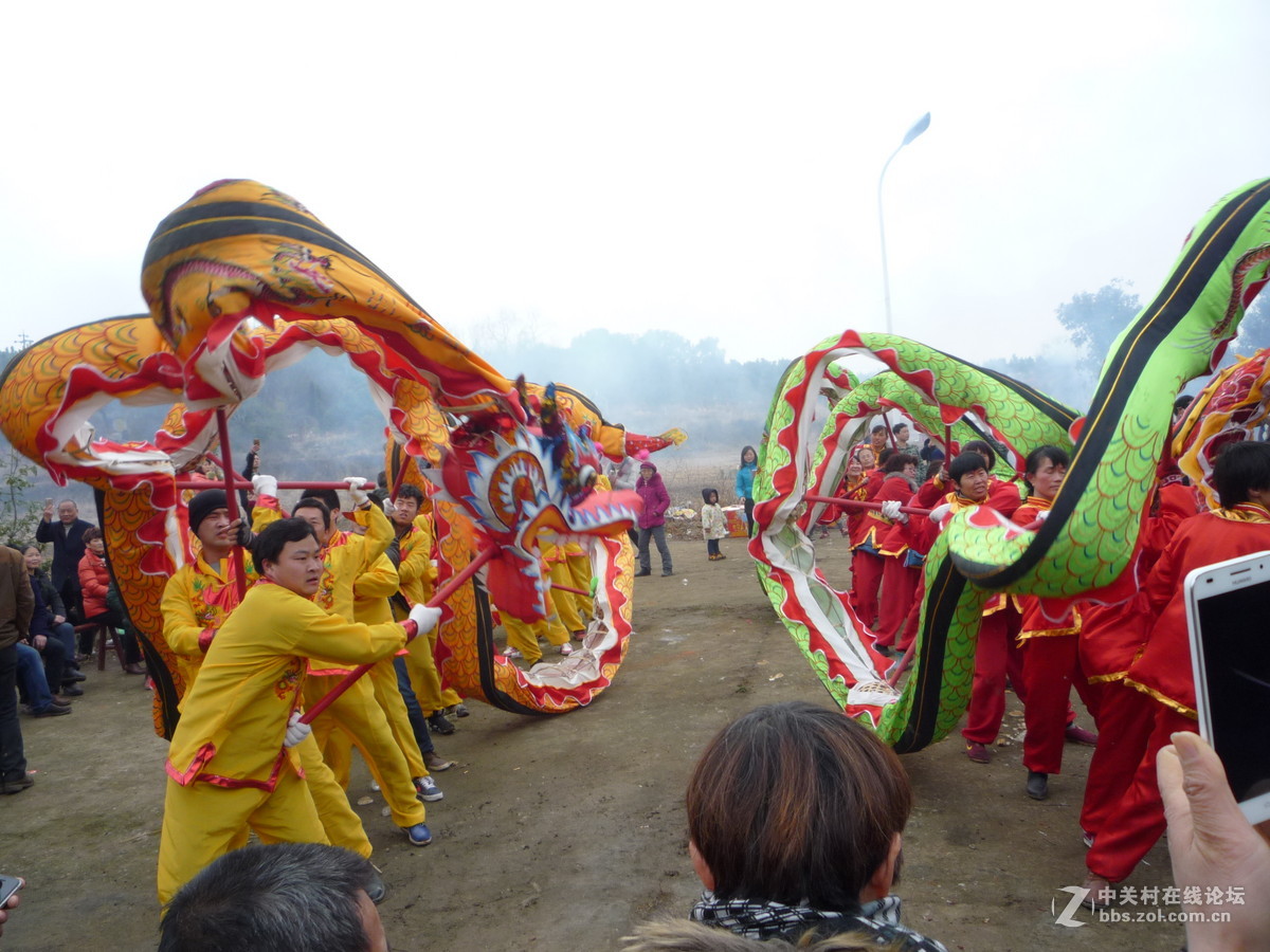 黄陂江家咀的龙灯01