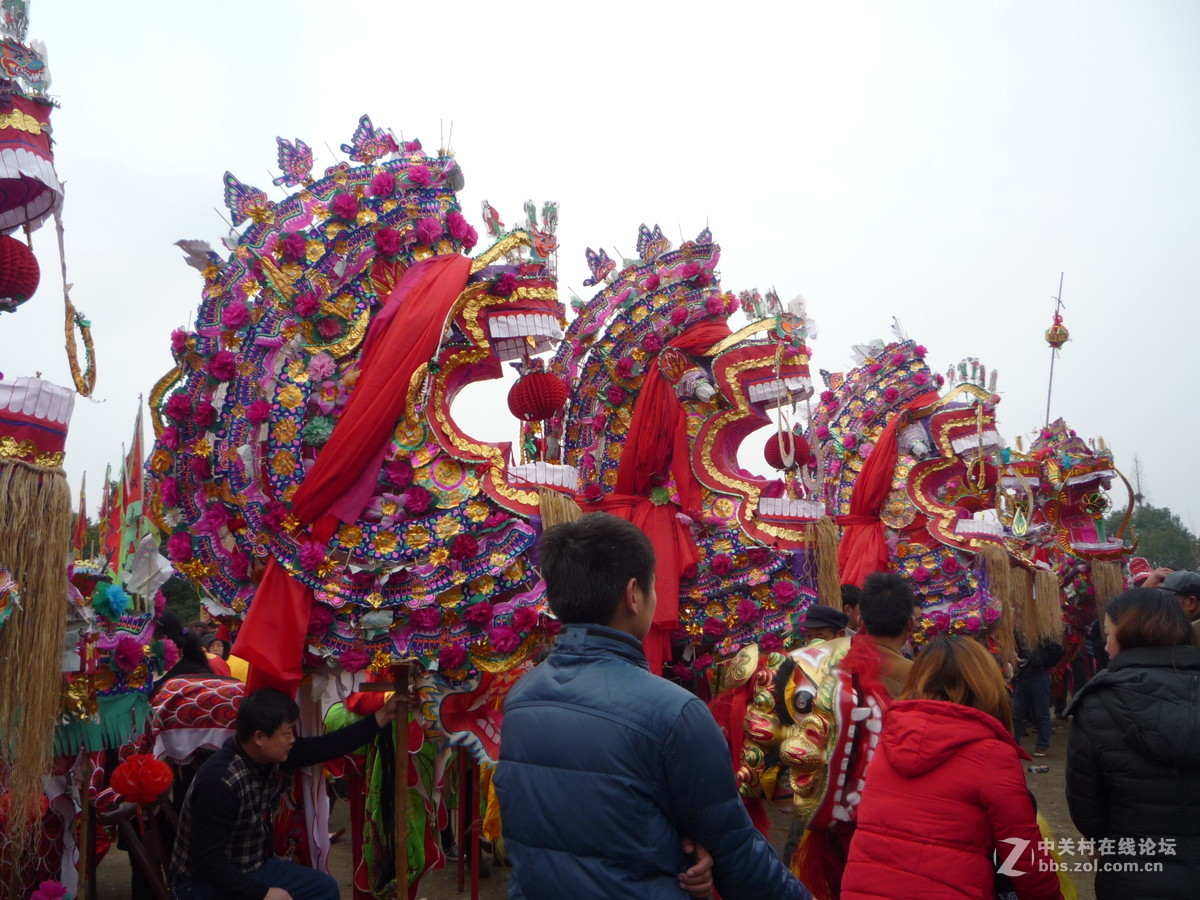 黄陂江家咀的龙灯01