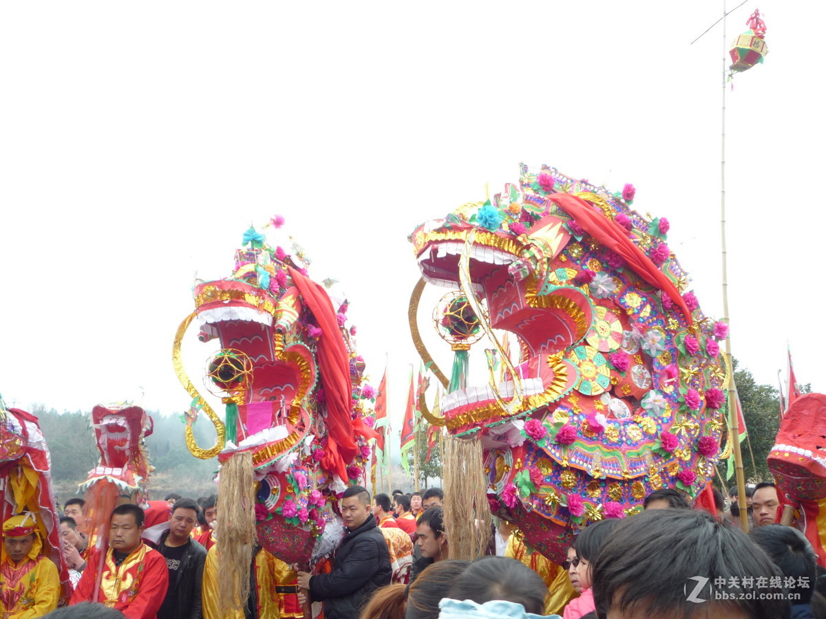 黄陂江家咀的龙灯01