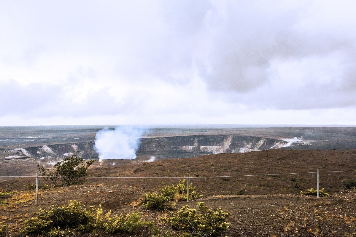 走马看花，阿美利加（031）：夏威夷州 · 火山岛 · 远眺基拉韦厄火山口