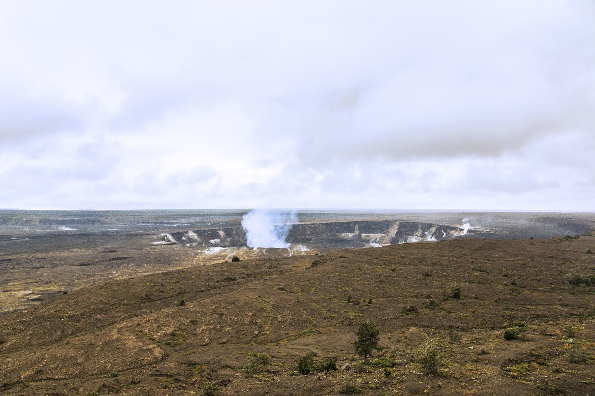 走马看花，阿美利加（031）：夏威夷州 · 火山岛 · 远眺基拉韦厄火山口