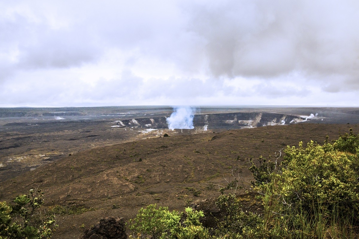 走马看花，阿美利加（031）：夏威夷州 · 火山岛 · 远眺基拉韦厄火山口