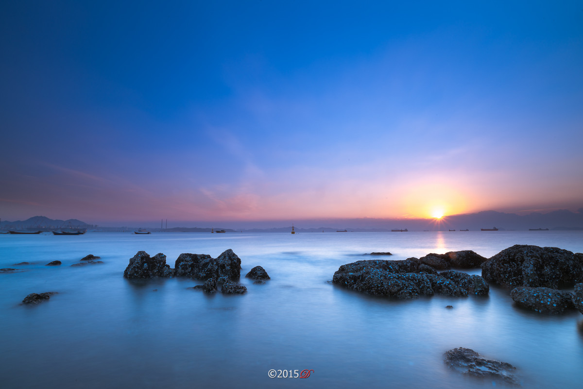 海滩的早晨