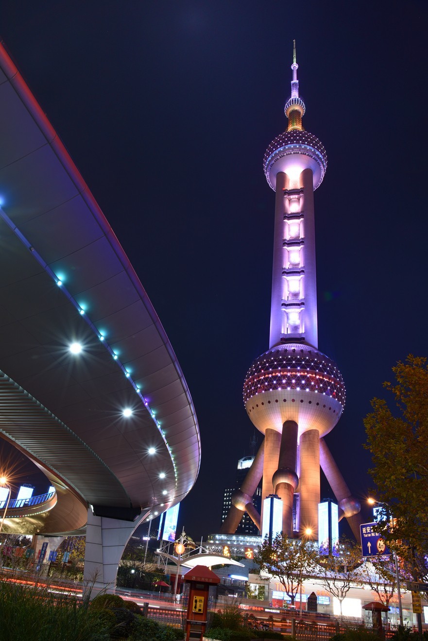 大上海陆家嘴灿烂夜景