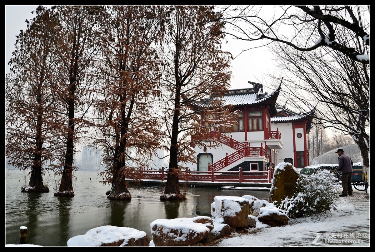 雪后莫愁湖二