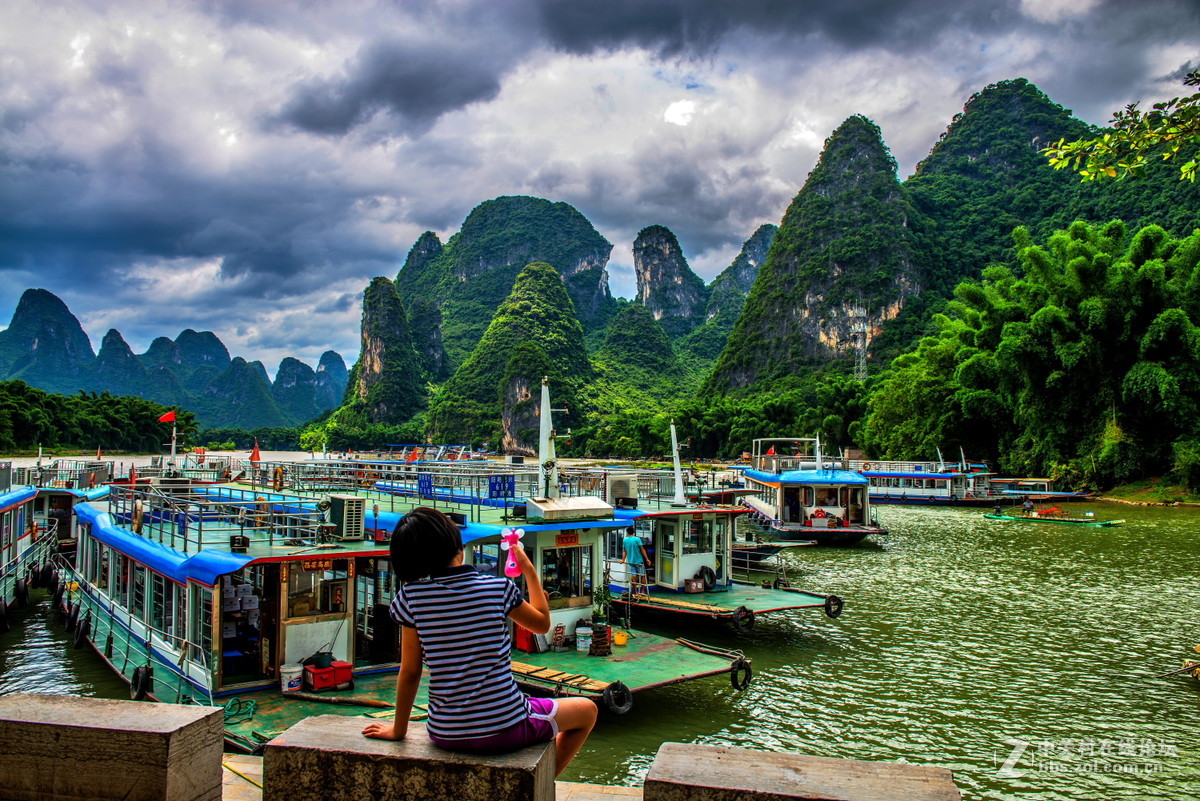 阳朔兴坪码头风景随拍