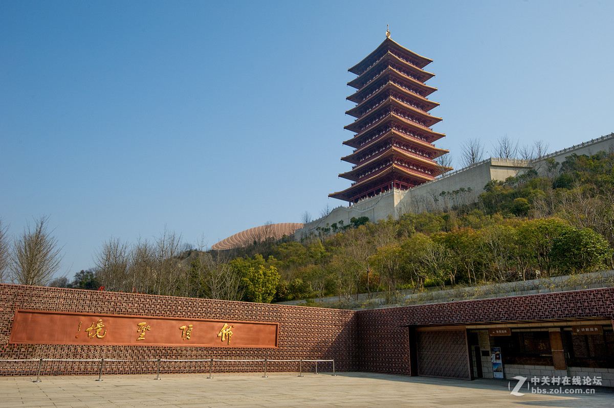南京牛首山佛顶宫外景风光掠影