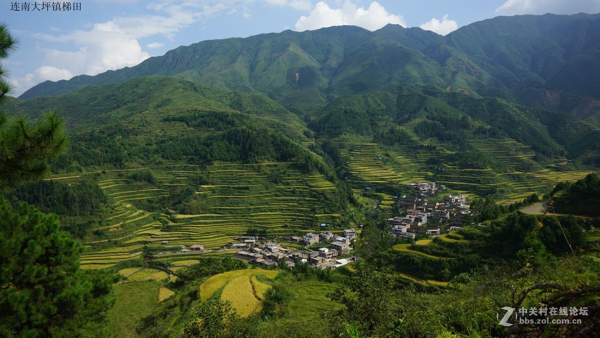 连南大坪镇梯田与连山欧家村梯田