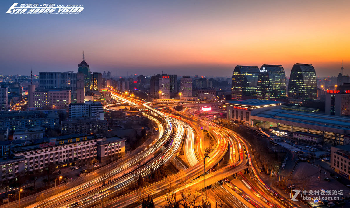 北京西直门之夜