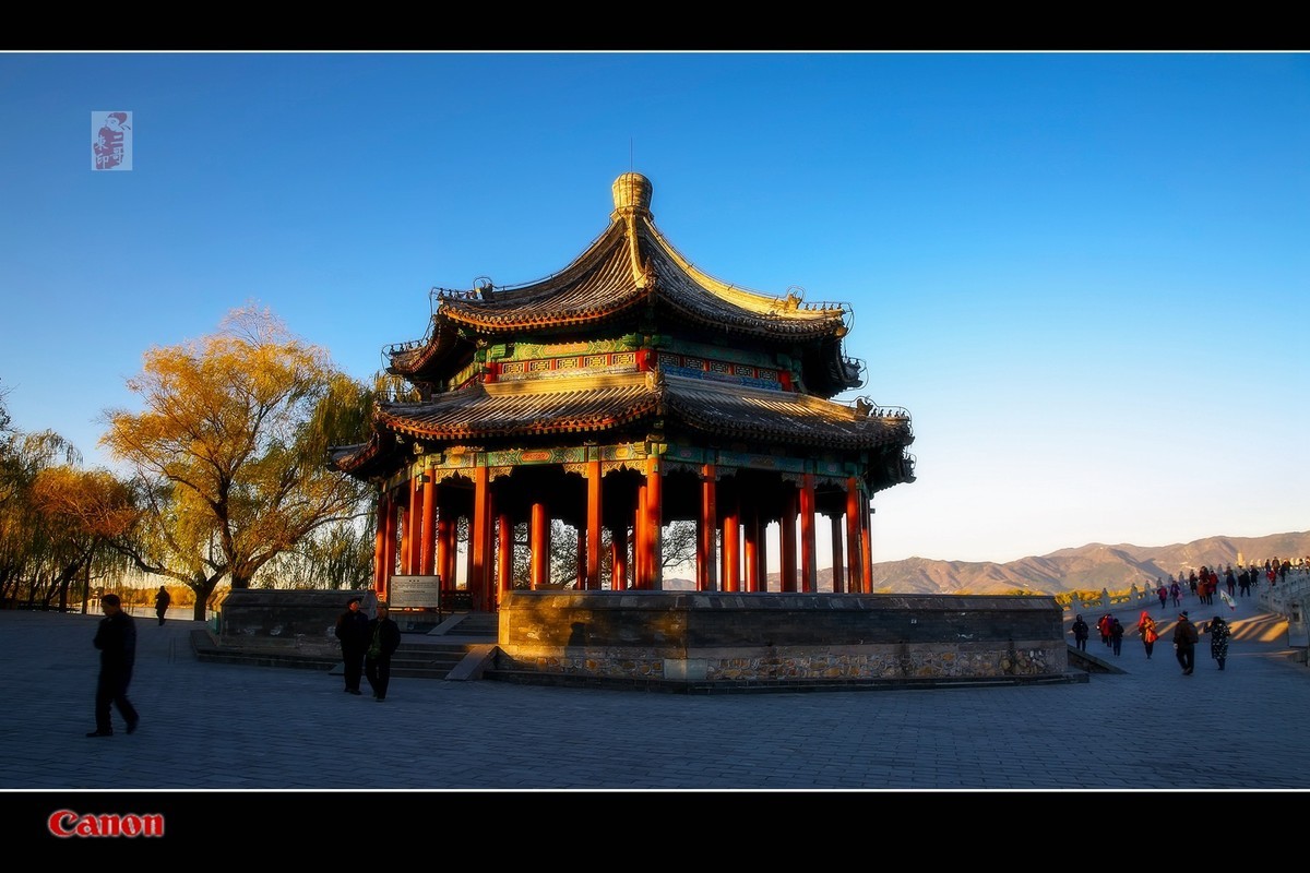 #佳能月赛-冬日精彩# 颐和园十七孔金光