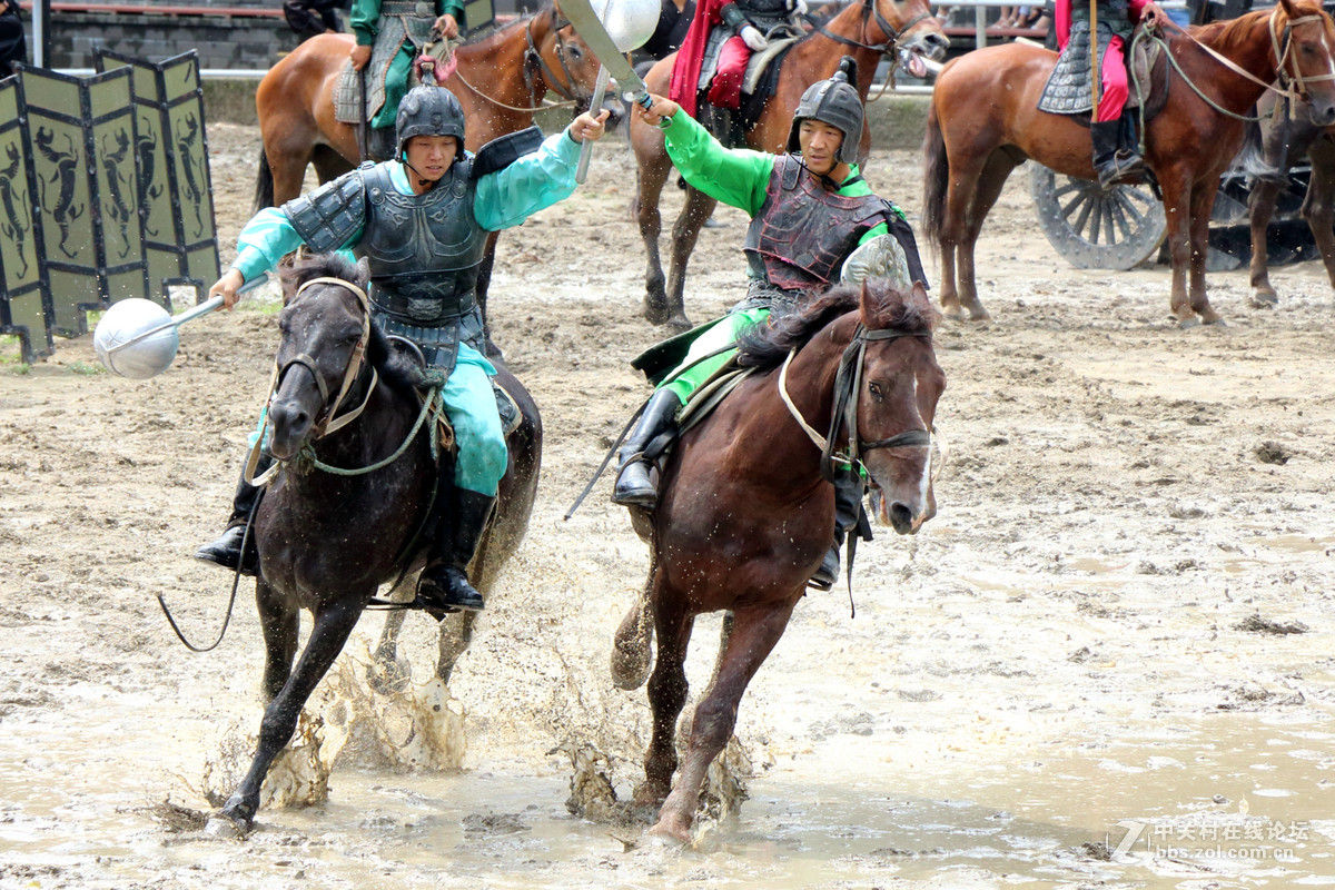 无锡三国城《三英战吕布》表演抓拍
