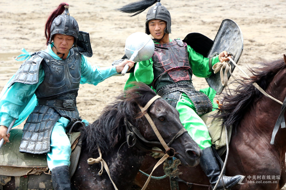 无锡三国城《三英战吕布》表演抓拍