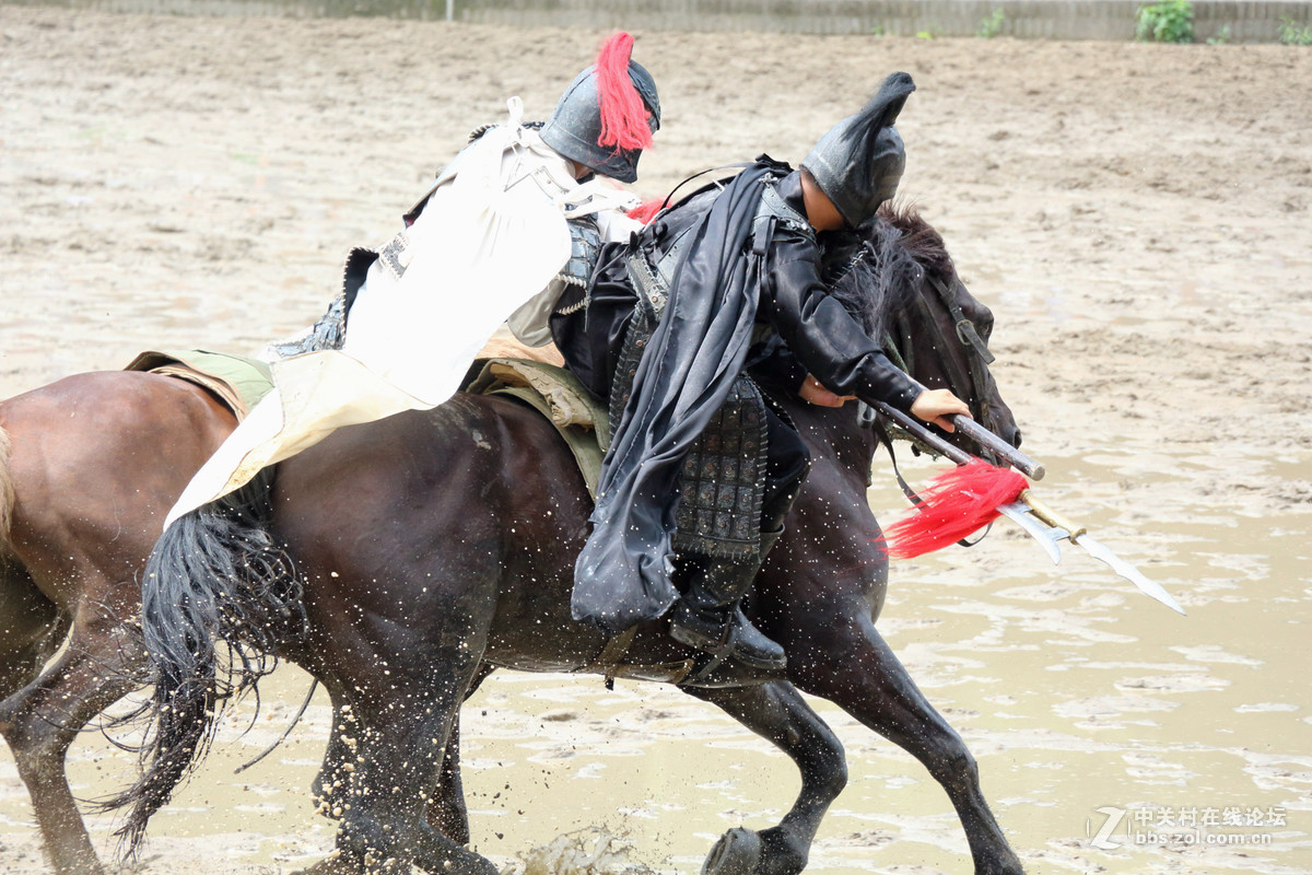无锡三国城《三英战吕布》表演抓拍