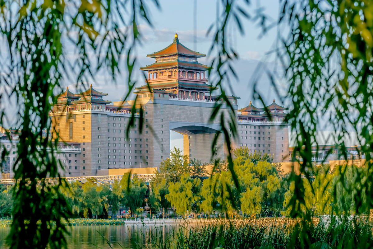 仿古建筑的北京西客站