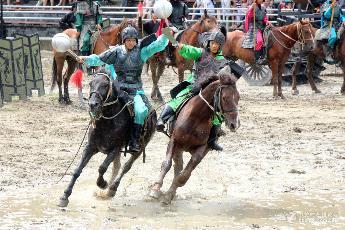 无锡三国城《三英战吕布》表演抓拍