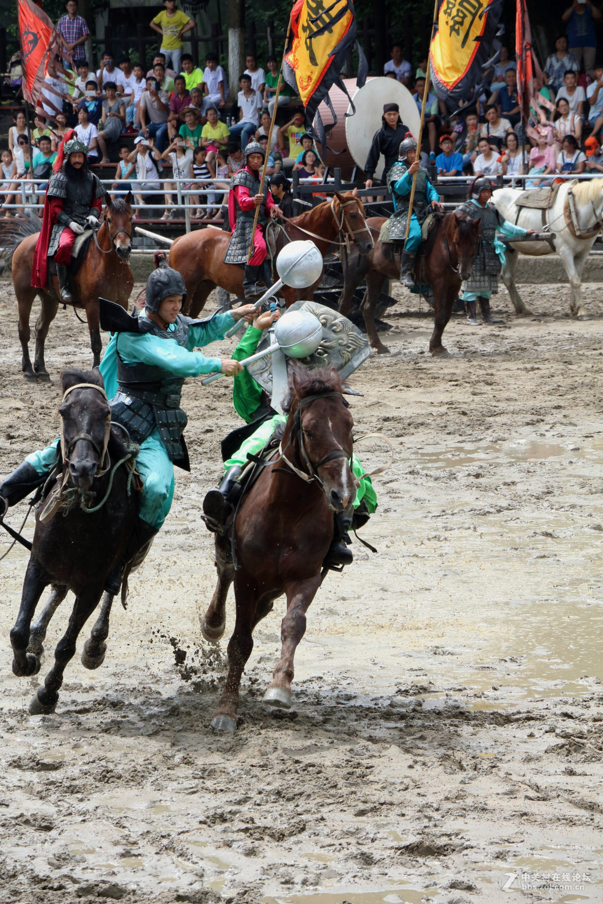 无锡三国城《三英战吕布》表演抓拍