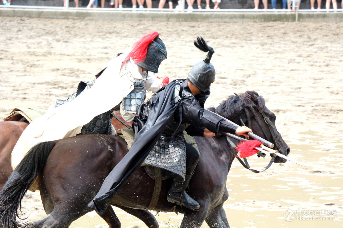 无锡三国城《三英战吕布》表演抓拍
