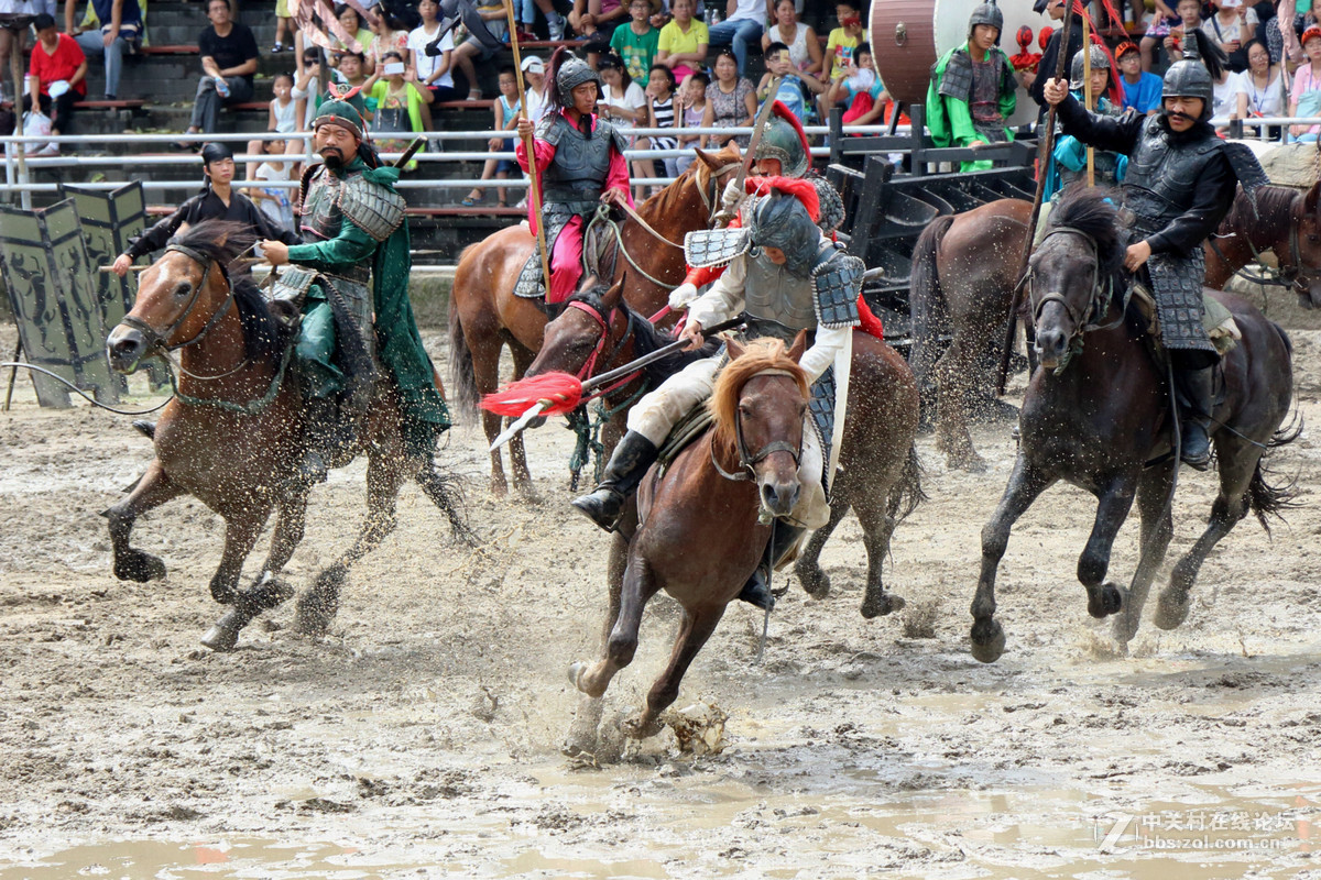 无锡三国城《三英战吕布》表演抓拍