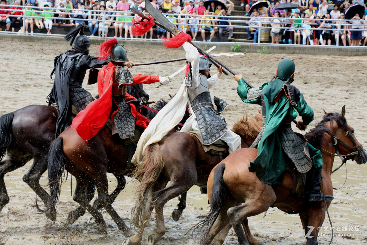 无锡三国城《三英战吕布》表演抓拍